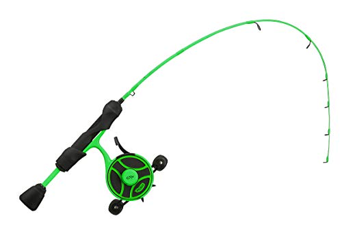 13 FISHING - FreeFall Ghost Radioactive Pickle - Inline Ice Fishing Combos