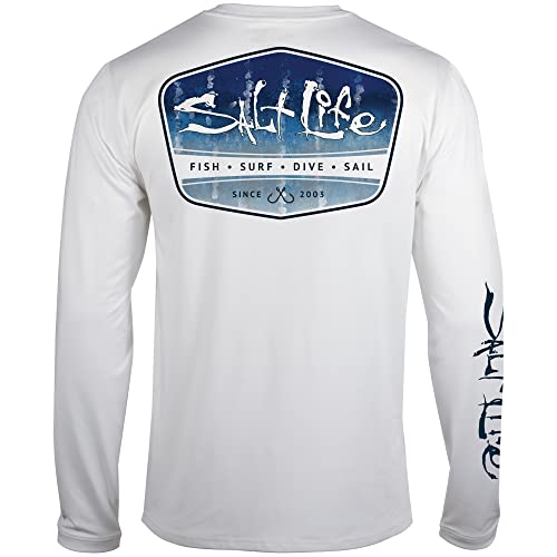 Salt Life Men's Marlin Fade Long Sleeve Performance Shirt